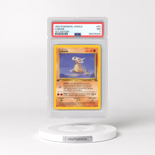 1999 Pokémon Jungle #50 Cubone - 1st Edition (PSA 7 NM)