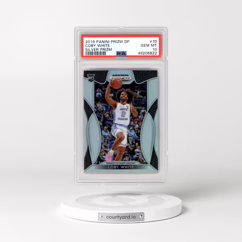 2019 Panini Prizm Draft Picks #70 Coby White - Silver Prizm (PSA 10 GEM MINT)
