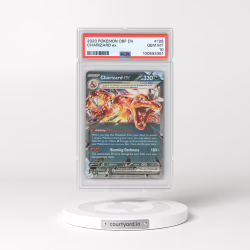 2023 Pokémon Obf EN-Obsidian Flames #125 Charizard EX - Holo (PSA 10 GEM MINT)