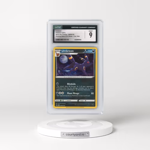 2021 Pokémon Swsh Black Star Promo #129 Umbreon - Holo Evolving Skies Three Pack Blisters (CGC 9 MINT)