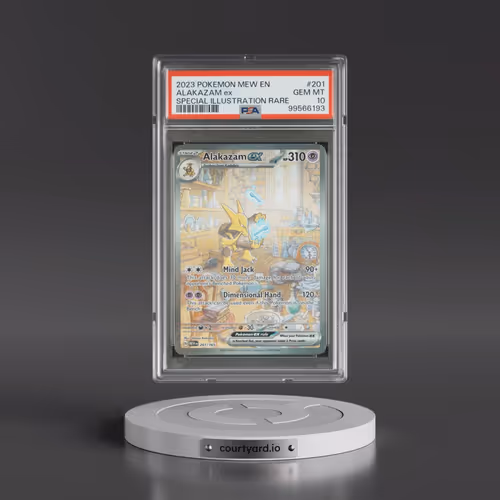 2023 Pokémon Mew EN-151 #201 Alakazam EX - Holo Special Illustration Rare (PSA 10 GEM MINT)