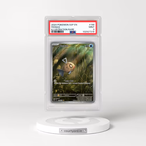 2024 Pokémon Ssp EN-Surging Sparks #198 Feebas - Illustration Rare (PSA 9 MINT)