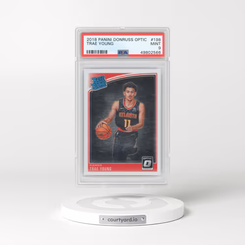 2018 Panini Donruss Optic #198 Trae Young (PSA 9 MINT)