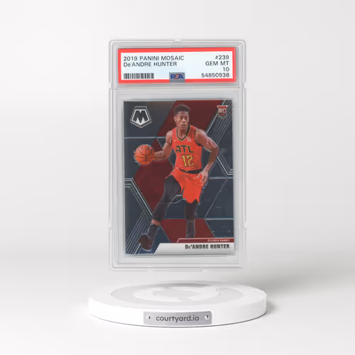 2019 Panini Mosaic #239 DE'Andre Hunter (PSA 10 GEM MINT)