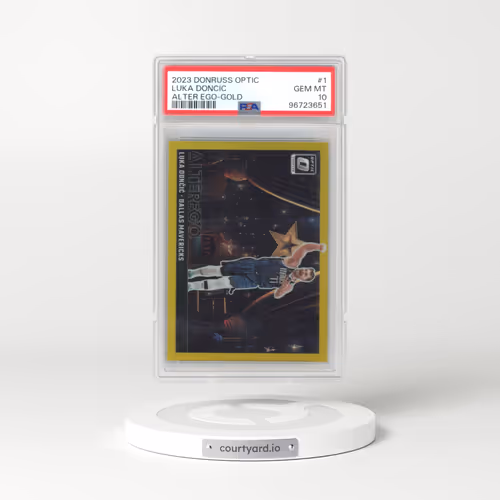 2023 Panini Donruss Optic Alter Ego #1 Luka Doncic - Gold (PSA 10 GEM MINT)