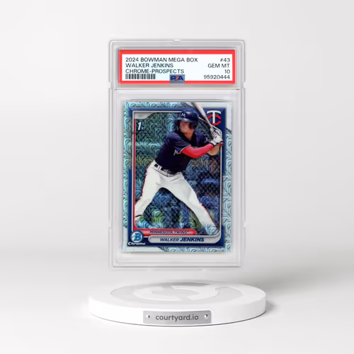 2024 Bowman Mega Box Chrome Prospects #43 Walker Jenkins (PSA 10 GEM MINT)