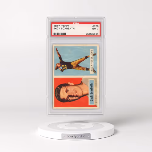 1957 Topps #126 Jack Scarbath (PSA 7 NM)