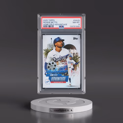 2025 Topps Home Field Advantage #HA29 Mookie Betts - Series 2 (PSA 8 NM-MT)