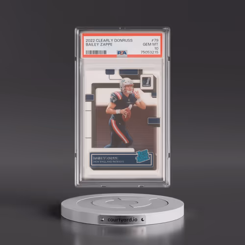 2022 Panini Clearly Donruss #79 Bailey Zappe (PSA 10 GEM MINT)
