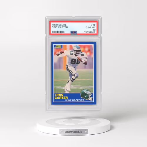 1989 Score #72 Cris Carter (PSA 10 GEM MINT)