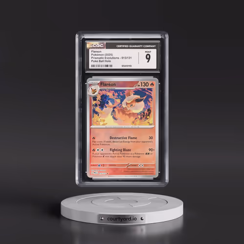 2025 Pokémon Pre EN-Prismatic Evolutions #013 Flareon - Reverse Holo Poke Ball (CGC 9 MINT)