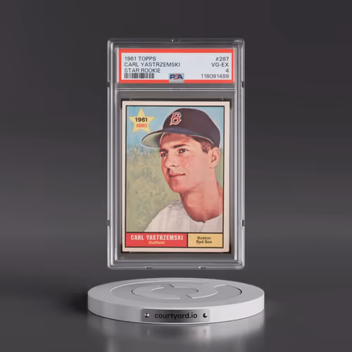 1961 Topps #287 Carl Yastrzemski - Star Rookie (PSA 4 VG-EX)