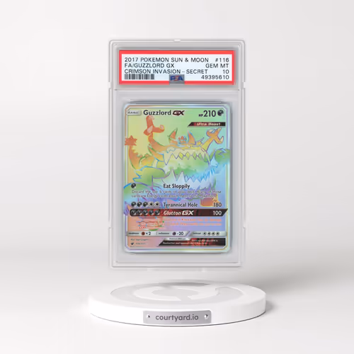 2017 Pokémon Sun & Moon Crimson Invasion #116 Guzzlord GX - Holo Full Art Secret (PSA 10 GEM MINT)