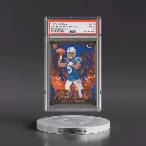 2023 Panini Phoenix Fired Up #FU6 Anthony Richardson - Blue (PSA 9 MINT)