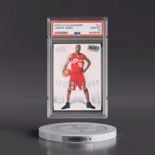 2003 Upper Deck Playmakers #LJ LeBron James (PSA 10 GEM MINT)