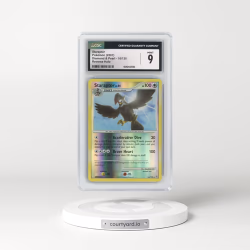 2007 Diamond & Pearl #16/130 Staraptor - Reverse Holo (CGC 9 MINT)