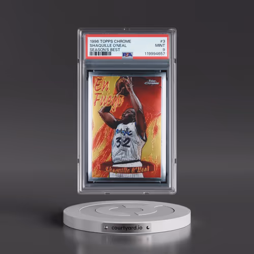 1996 Topps Chrome Season's Best #3 Shaquille O'Neal (PSA 9 MINT)