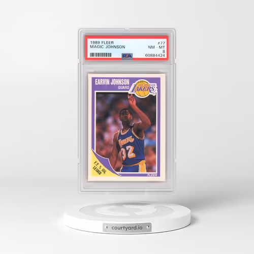 1989 Fleer #77 Magic Johnson (PSA 8 NM-MT)