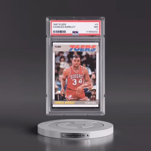 1987 Fleer #9 Charles Barkley (PSA 7 NM)