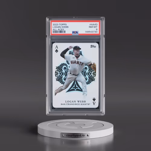 2023 Topps All Aces #AA43 Logan Webb - Series 2 (PSA 8 NM-MT)