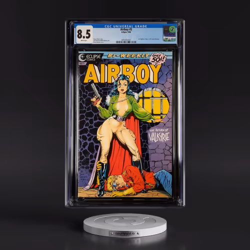 Airboy #5 CGC 8.5 White Pages (Eclipse, 9/86) - Universal