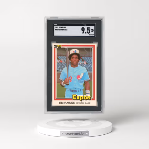 1981 Donruss #538 Tim Raines (SGC 9.5 MINT+)