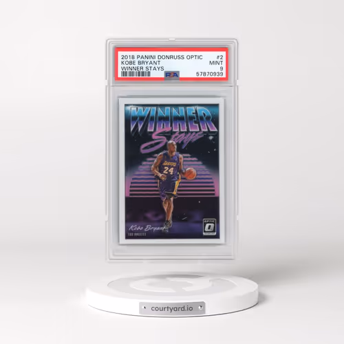 2018 Panini Donruss Optic Winner Stays #2 Kobe Bryant (PSA 9 MINT)