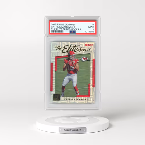 2017 Panini Donruss the Elite Series #7 Patrick Mahomes II - Rookies (PSA 9 MINT)