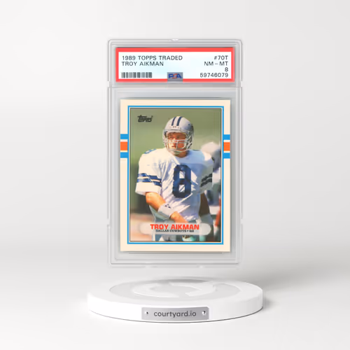 1989 Topps Traded #70T Troy Aikman (PSA 8 NM-MT)
