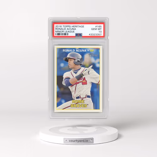 2016 Topps Heritage Minor League #165 Ronald Acuna (PSA 10 GEM MINT)