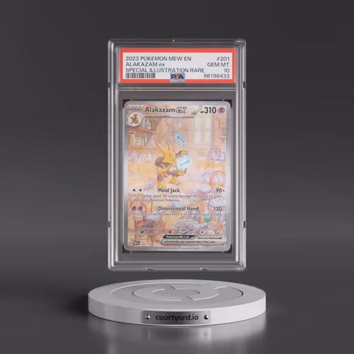 2023 Pokémon Mew EN-151 #201 Alakazam EX - Holo Special Illustration Rare (PSA 10 GEM MINT)