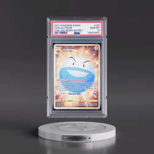 2021 Pokémon Sword & Shield Chilling Reign #222 Electrode - Full Art Secret (PSA 10 GEM MINT)