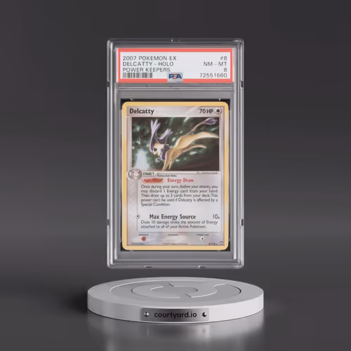 2007 Pokémon EX Power Keepers #8 Delcatty - Holo (PSA 8 NM-MT)