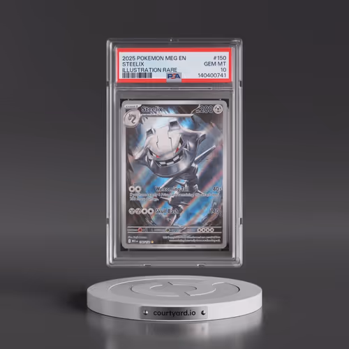 2025 Pokémon Meg EN-Mega Evolution #150 Steelix - Illustration Rare (PSA 10 GEM MINT)