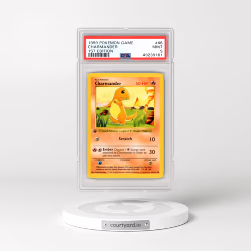 1999 Pokémon Game #46 Charmander - 1st Edition (PSA 9 MINT)