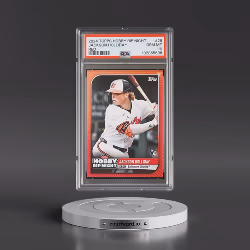 2024 Topps Hobby Rip Night #29 Jackson Holliday - Red (PSA 10 GEM MINT)