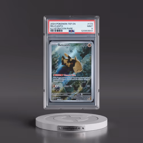 2024 Pokémon Tef EN-Temporal Forces #173 Relicanth - Illustration Rare (PSA 9 MINT)