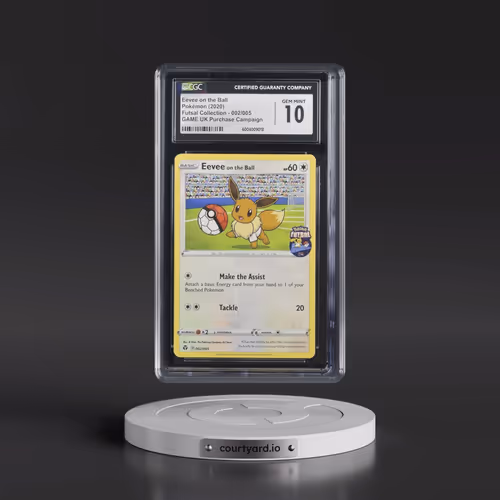 2020 Futsal Collection #002/005 Eevee on the Ball - GAME UK Pokémon Purchase Campaign (CGC 10 GEM MI