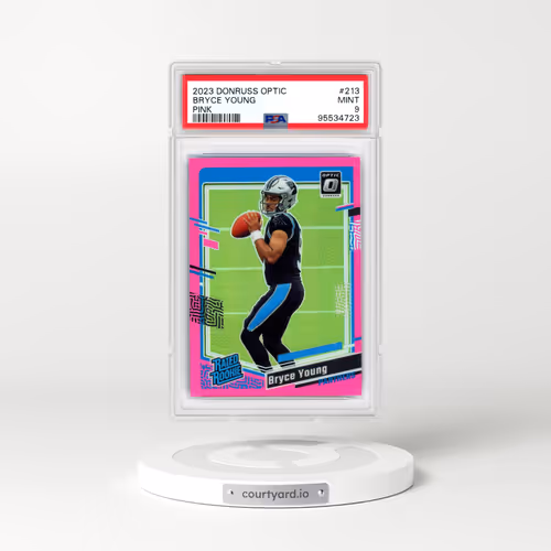 2023 Panini Donruss Optic #213 Bryce Young - Pink (PSA 9 MINT)