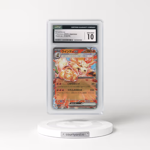 2023 Violet ex #016/078 Arcanine ex (CGC 10 GEM MINT)