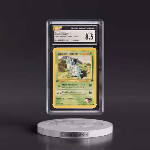 2000 Gym Challenge #75/132 Giovanni's Nidoran â?? - 1st Edition 1st Edition (CGC 8.5 NM-MT+)