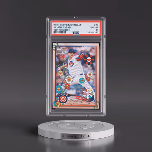 2025 Topps Takashi Murakami + MLB World Tour Tokyo Series #24 Javier Assad (PSA 10 GEM MINT)