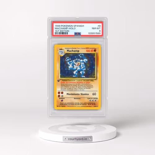 1999 Pokémon #8 Machamp - 1st Edition Holo (PSA 8 NM-MT)