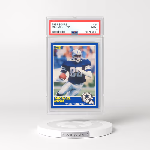 1989 Score #18 Michael Irvin (PSA 9 MINT)