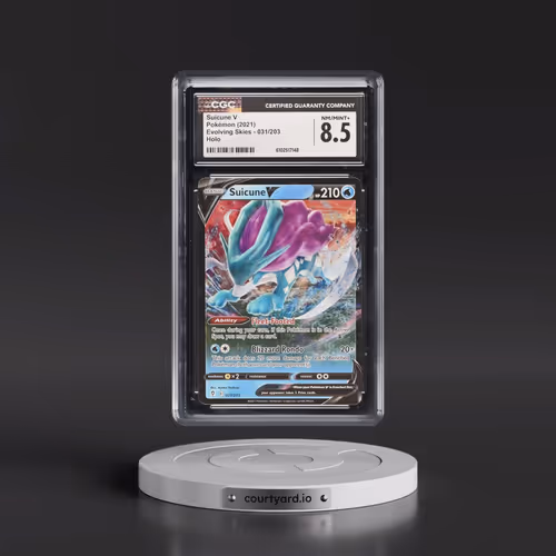 2021 Evolving Skies #031/203 Suicune V - Holo (CGC 8.5 NM-MT+)