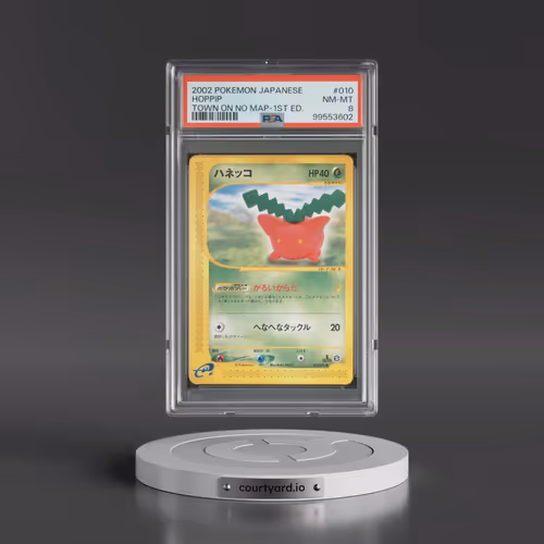 2002 Pokémon the Town on No Map #010 Hoppip - 1st Edition (PSA 8 NM-MT)