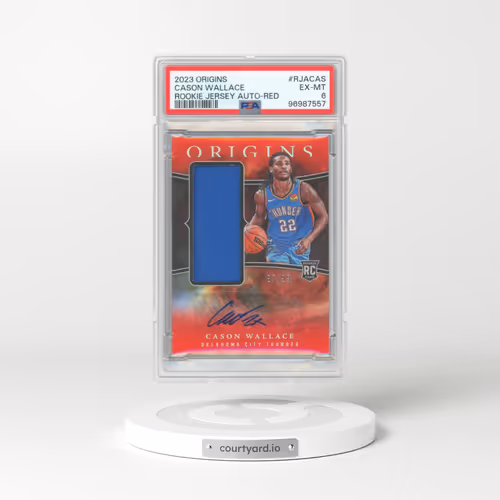 2023 Panini Origins Rookie Jersey Autographs #RJACAS Cason Wallace - Red (PSA 6 EX-MT)