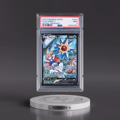 2022 Pokémon Sword & Shield Astral Radiance #TG13 Starmie V - Holo Full Art (PSA 9 MINT)