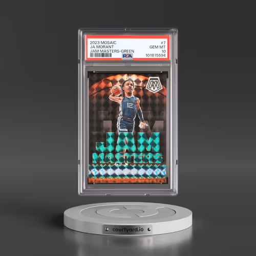 2023 Panini Mosaic Jam Masters #7 Ja Morant - Green (PSA 10 GEM MINT)