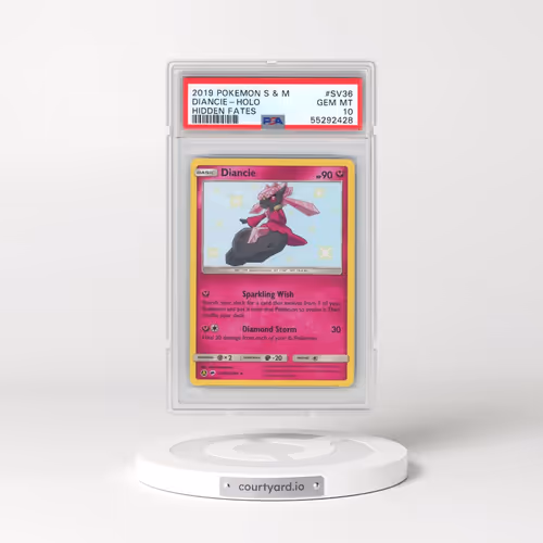 2019 Pokémon Sun & Moon Hidden Fates #SV36 Diancie - Holo (PSA 10 GEM MINT)